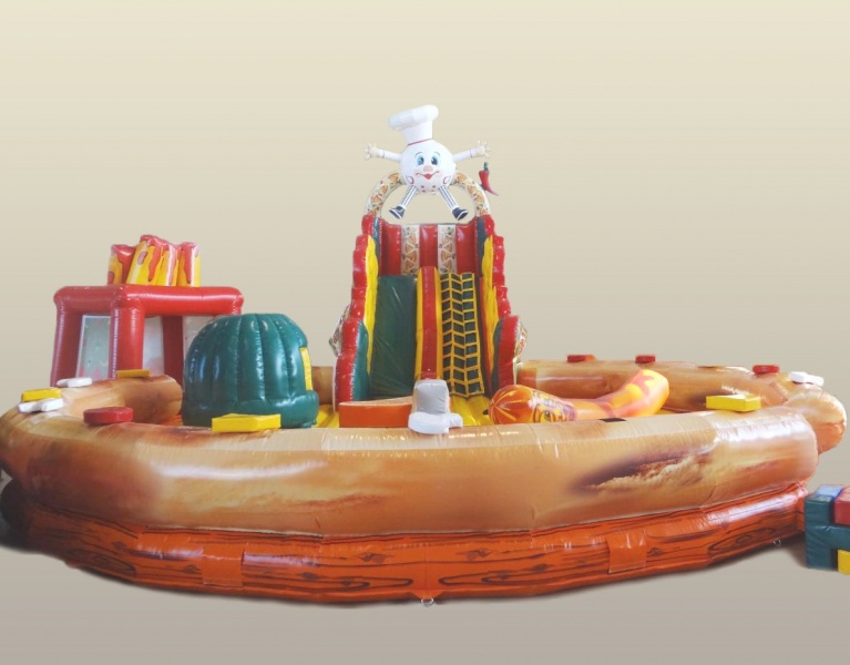  «Пицца», Батут-игровая площадка с горкой и шариковым бассейном фото