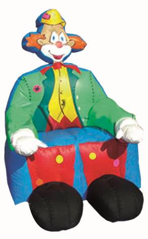 Надувная фигура трон «Клоун» фото